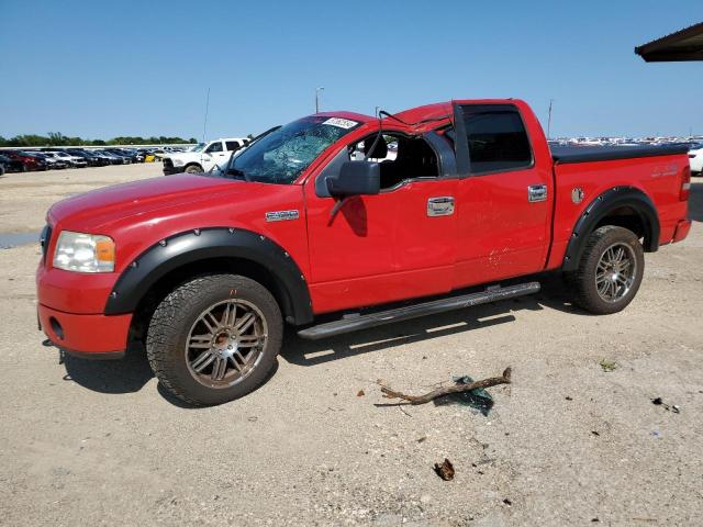 1FTPW14V78FA34020 - 2008 FORD F150 SUPERCREW RED photo 1