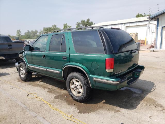 1GNDT13W3XK138085 - 1999 CHEVROLET BLAZER GREEN photo 2