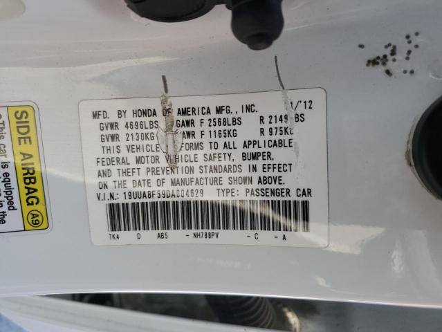 19UUA8F59DA004629 - 2013 ACURA TL TECH WHITE photo 13