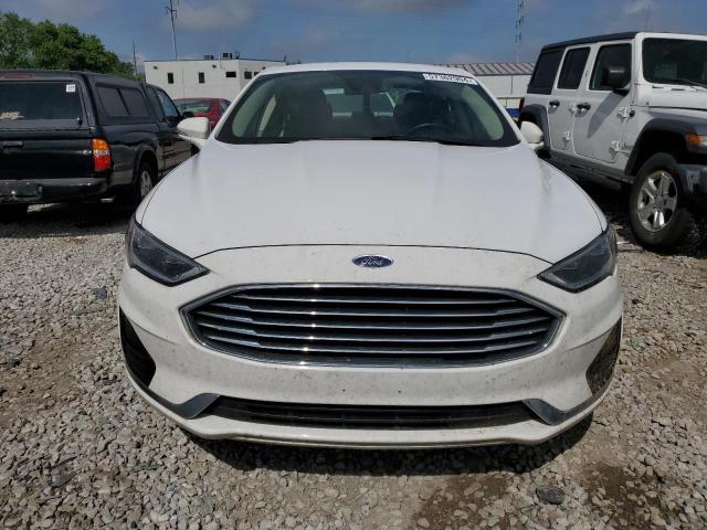 3FA6P0CD4LR209210 - 2020 FORD FUSION SEL WHITE photo 5