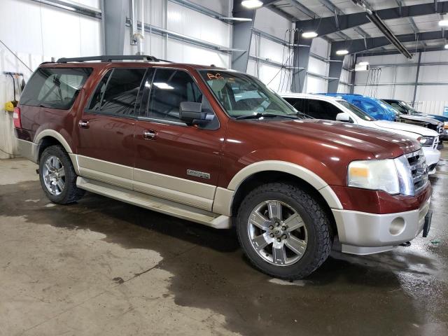 1FMFK18527LA09975 - 2007 FORD EXPEDITION EL EDDIE BAUER BURGUNDY photo 4