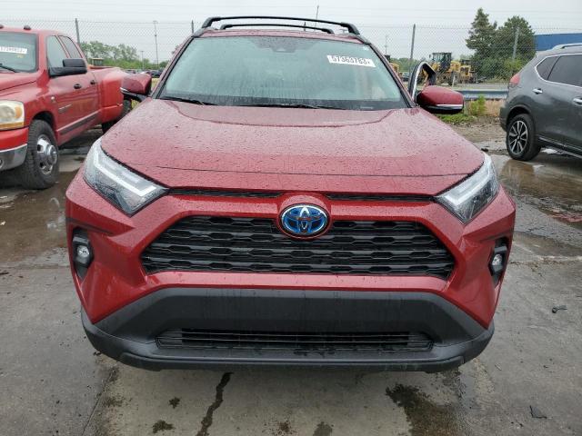 4T3B6RFV7PU124710 - 2023 TOYOTA RAV4 XLE PREMIUM RED photo 5