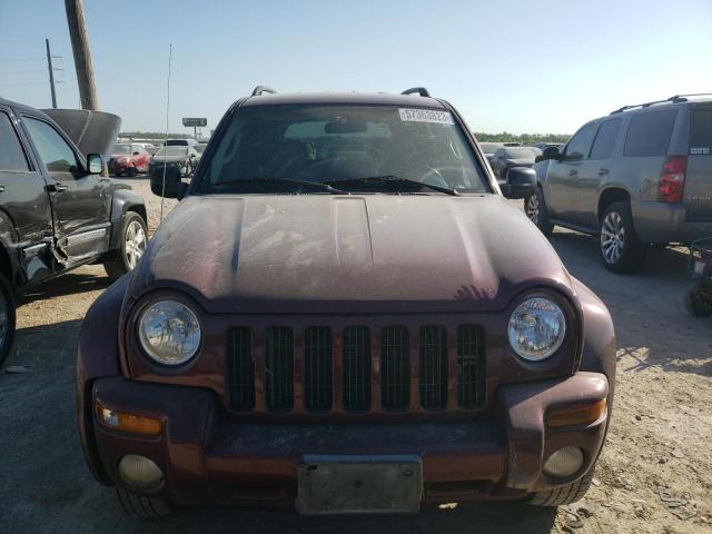 1J8GK58KX2W285892 - 2002 JEEP LIBERTY LIMITED BURGUNDY photo 5