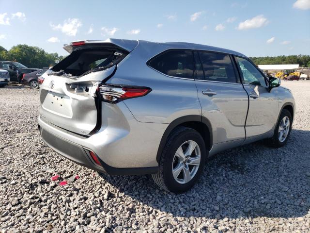 5TDZZRAH7NS123580 - 2022 TOYOTA HIGHLANDER L SILVER photo 3