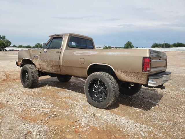 1B7KE3683KS168134 - 1989 DODGE D-SERIES D300 TAN photo 2