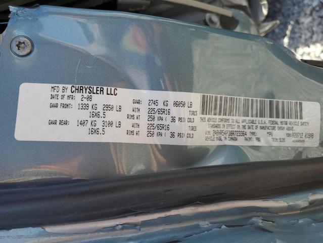 2A8HR54P38R723364 - 2008 CHRYSLER TOWN & COU TOURING 青色 照片 13