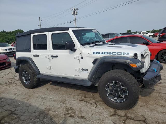 1C4JJXR67PW586267 - 2023 JEEP WRANGLER RUBICON 4XE WHITE photo 4