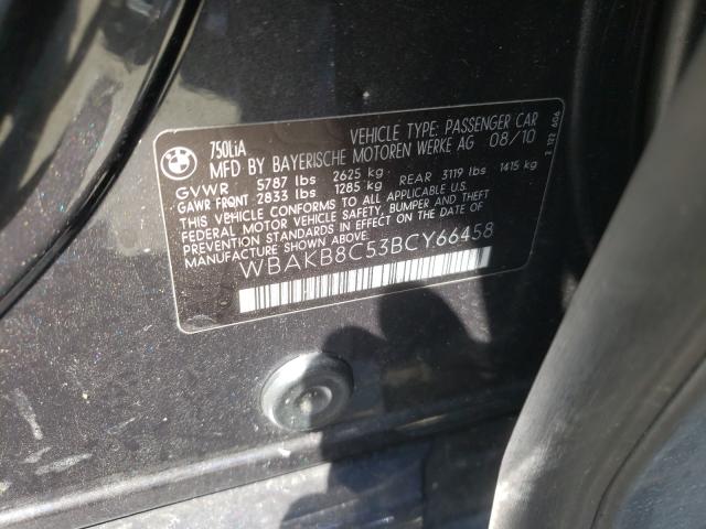 WBAKB8C53BCY66458 - 2011 BMW ALPINA B7 LI BLUE photo 10