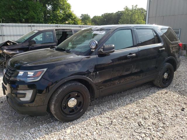 1FM5K8AR0HGE14082 - 2017 FORD EXPLORER POLICE INTERCEPTOR BLACK photo 1