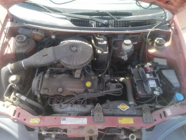 2C1MR5298V6728323 - 1997 GEO METRO LSI RED photo 7