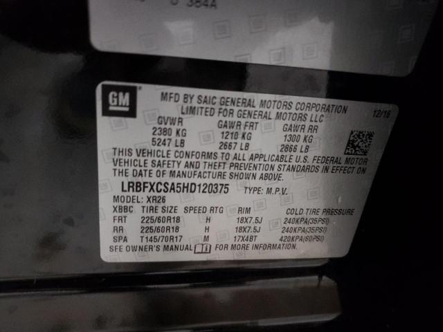 LRBFXCSA5HD120375 - 2017 BUICK ENVISION PREFERRED Qara foto 13