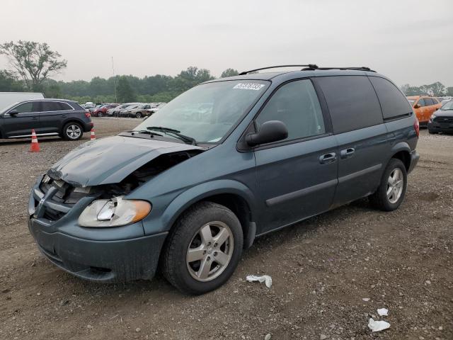 1D4GP45R27B161654 - 2007 DODGE CARAVAN SXT BLUE photo 1