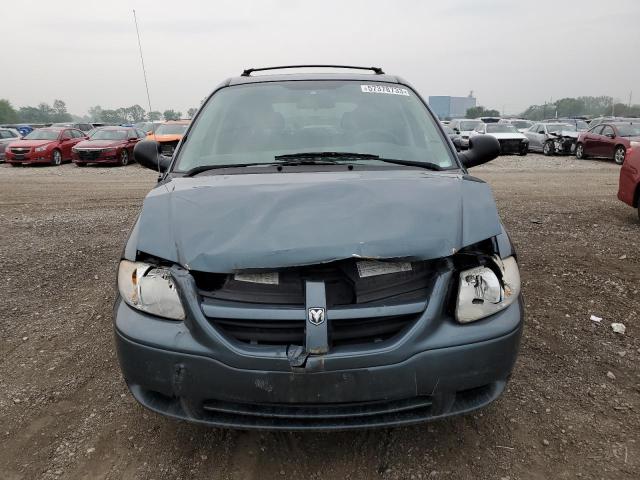 1D4GP45R27B161654 - 2007 DODGE CARAVAN SXT BLUE photo 5