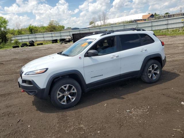 1C4PJMBS5EW201897 - 2014 JEEP CHEROKEE TRAILHAWK WHITE photo 1
