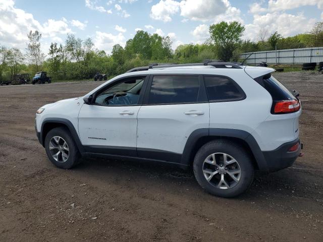 1C4PJMBS5EW201897 - 2014 JEEP CHEROKEE TRAILHAWK WHITE photo 2