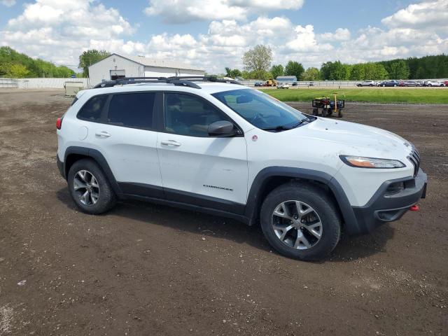 1C4PJMBS5EW201897 - 2014 JEEP CHEROKEE TRAILHAWK WHITE photo 4