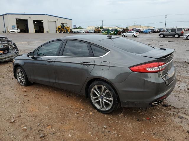 3FA6P0H94HR214435 - 2017 FORD FUSION SE GRAY photo 2