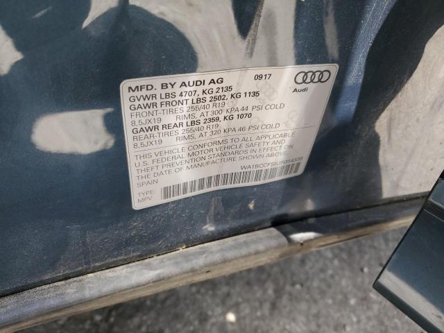 WA1BCCFS6JR014339 - 2018 AUDI Q3 PREMIUM Көк фото 13