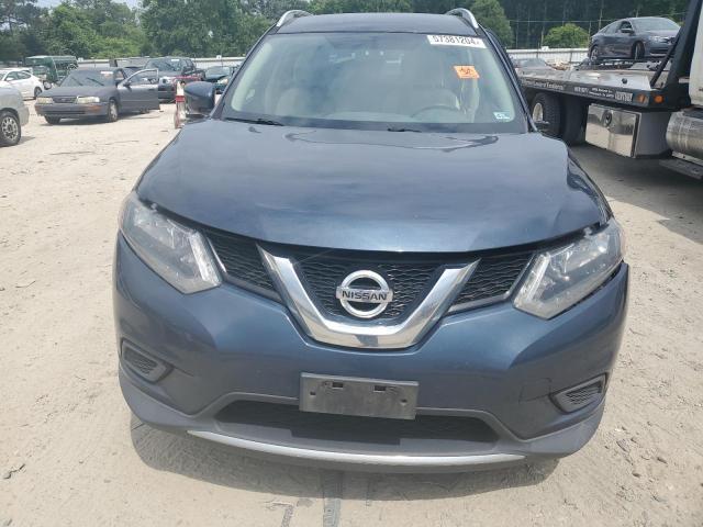 JN8AT2MT2GW016918 - 2016 NISSAN ROGUE S BLUE photo 5