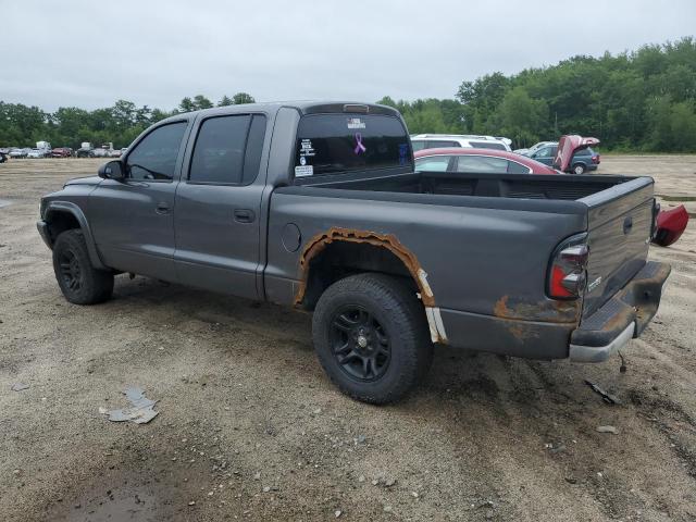 1D7HG38K64S677172 - 2004 DODGE DAKOTA QUAD SPORT GRAY photo 2