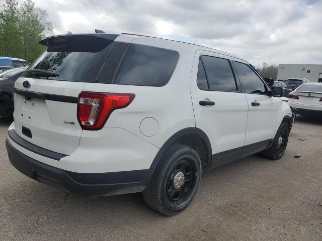 1FM5K8AR6KGA94256 - 2019 FORD EXPLORER POLICE INTERCEPTOR 白色 照片 3