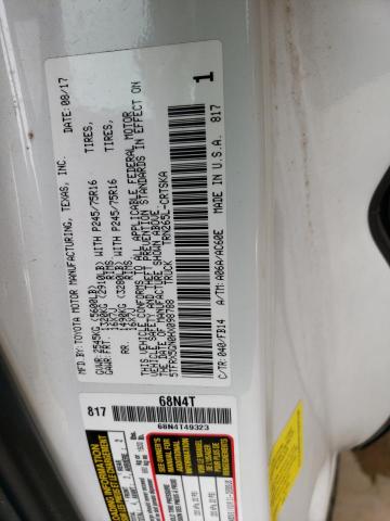 5TFRX5GN0HX098788 - 2017 TOYOTA TACOMA ACCESS CAB თეთრი ფოტო 12