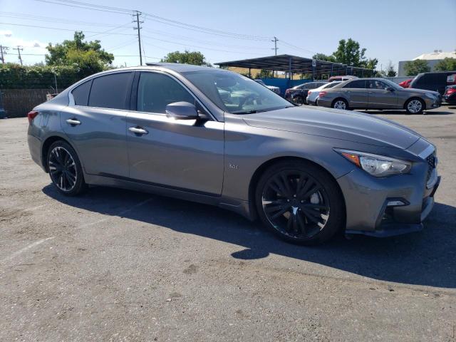 JN1EV7AP4JM360445 - 2018 INFINITI Q50 LUXE GRAY photo 4