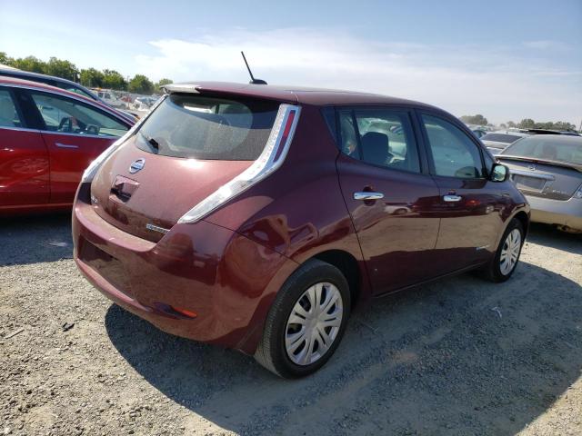 1N4BZ0CPXHC307411 - 2017 NISSAN LEAF S RED photo 3