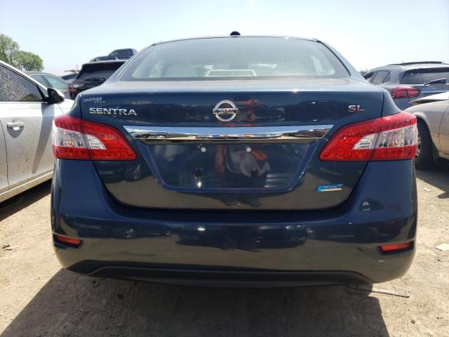 3N1AB7APXDL564124 - 2013 NISSAN SENTRA S BLUE photo 6