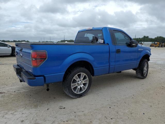 1FTMF1CM1EFB81988 - 2014 FORD F150 BLUE photo 3