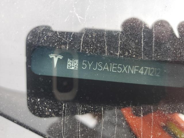 5YJSA1E5XNF471212 - 2022 TESLA MODEL S 银色 照片 12