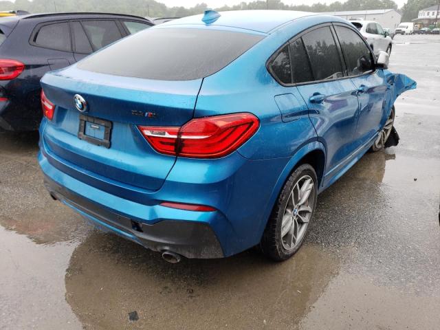 5UXXW7C33H0U26268 - 2017 BMW X4 XDRIVEM40I BLUE photo 3
