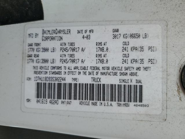 1D7KS28A47J615270 - 2007 DODGE RAM 2500 ST WHITE photo 13