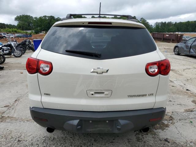 1GNKVLED0CJ157671 - 2012 CHEVROLET TRAVERSE LTZ WHITE photo 6