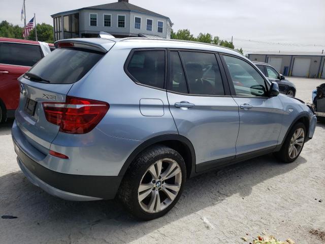 5UXWX7C52E0E79391 - 2014 BMW X3 XDRIVE35I BLUE photo 3