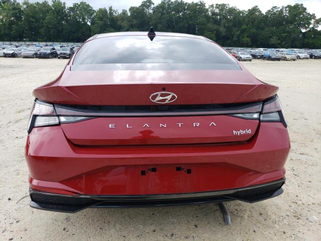 KMHLN4AJ0NU032388 - 2022 HYUNDAI ELANTRA LIMITED RED photo 6