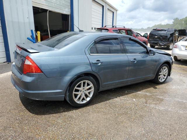 3FAHP0JA0CR217337 - 2012 FORD FUSION SEL BLUE photo 3