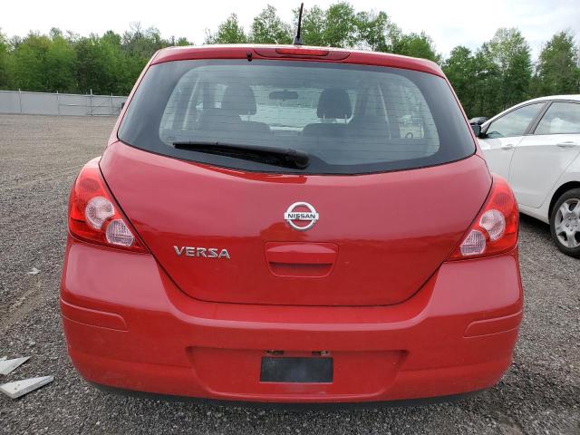 3N1BC13E49L495321 - 2009 NISSAN VERSA S RED photo 6