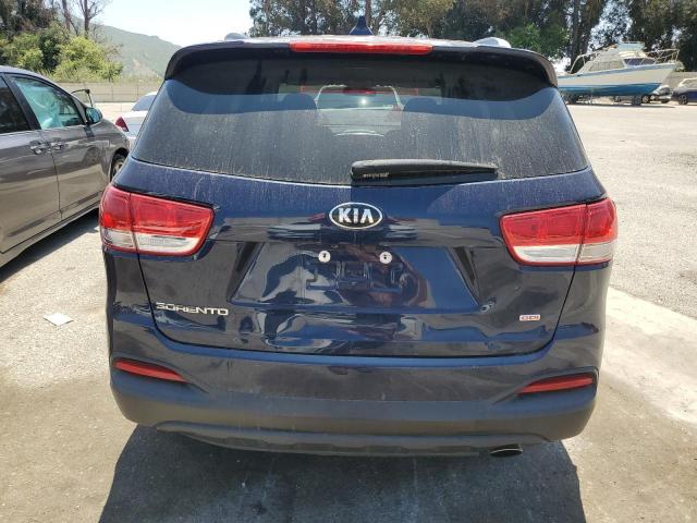 5XYPG4A33JG346341 - 2018 KIA SORENTO LX BLUE photo 6