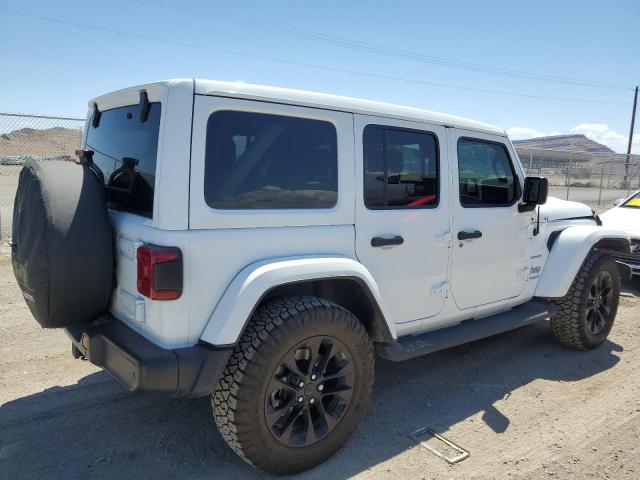 1C4JJXP68MW686537 - 2021 JEEP WRANGLER U SAHARA 4XE WHITE photo 3