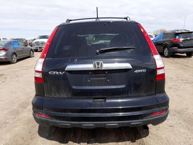 5J6RE4H76BL010321 - 2011 HONDA CR-V EXL BLACK photo 6