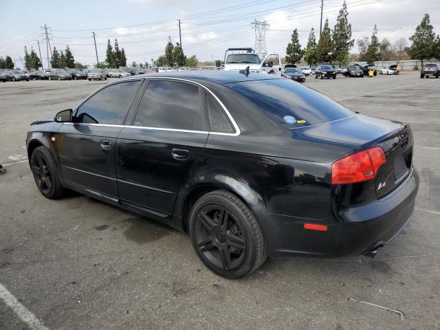 WAUAF78E78A006649 - 2008 AUDI A4 2.0T BLACK photo 2