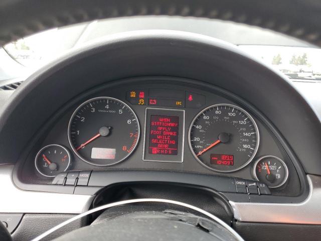 WAUAF78E78A006649 - 2008 AUDI A4 2.0T BLACK photo 9