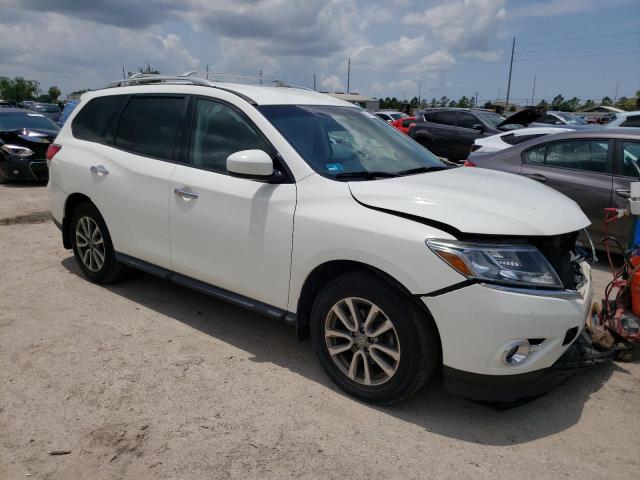 5N1AR2MM2FC708708 - 2015 NISSAN PATHFINDER S WHITE photo 4