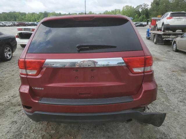 1C4RJEAG8CC327889 - 2012 JEEP GRAND CHER LAREDO RED photo 6