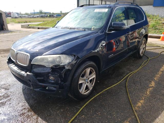 5UXFE83579L310061 - 2009 BMW X5 XDRIVE48I BLUE photo 2
