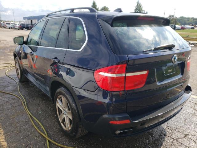 5UXFE83579L310061 - 2009 BMW X5 XDRIVE48I BLUE photo 3