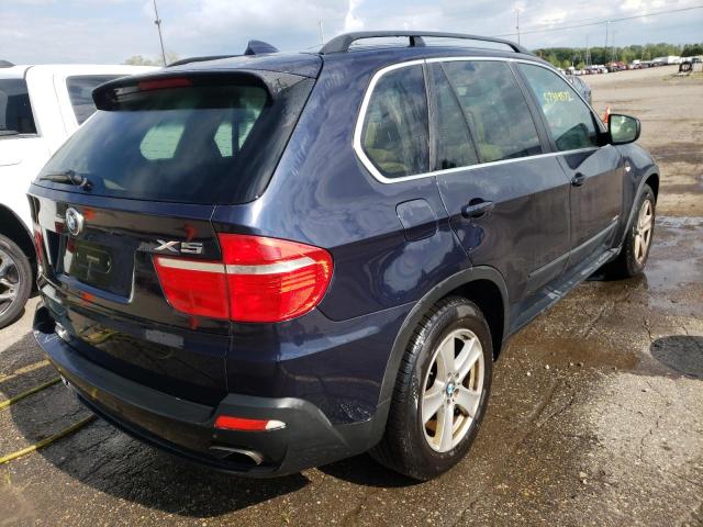 5UXFE83579L310061 - 2009 BMW X5 XDRIVE48I BLUE photo 4