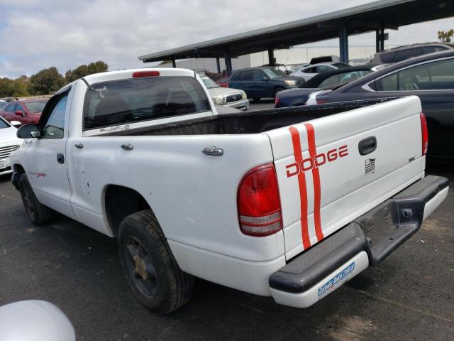 1B7FL26P8WS693690 - 1998 DODGE DAKOTA WHITE photo 2