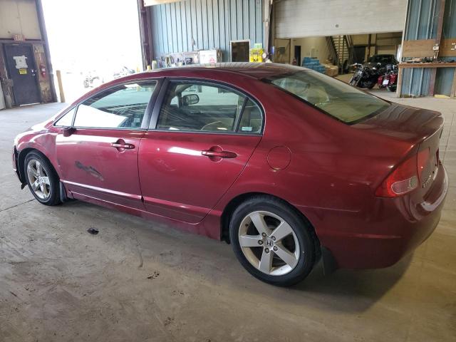 1HGFA16807L119851 - 2007 HONDA CIVIC EX RED photo 2